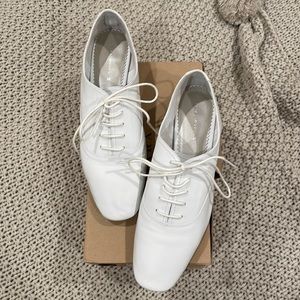 Worn once! Zara white flats